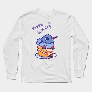 Happy birthday pigeon Long Sleeve T-Shirt